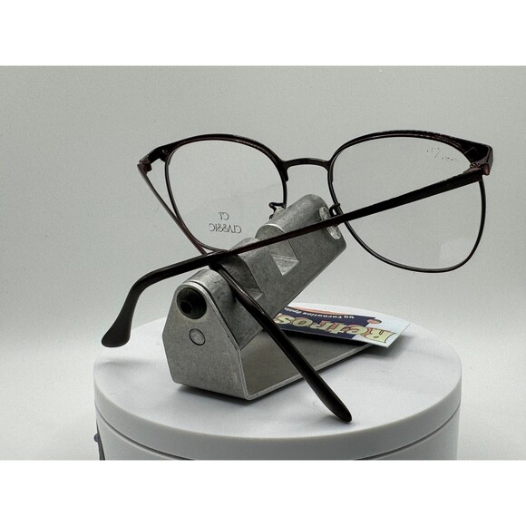 True Vintage Eyeglasses NOS Preppy Metal CT Classic 23 Burgundy - Ready to RX - Picture 5 of 10